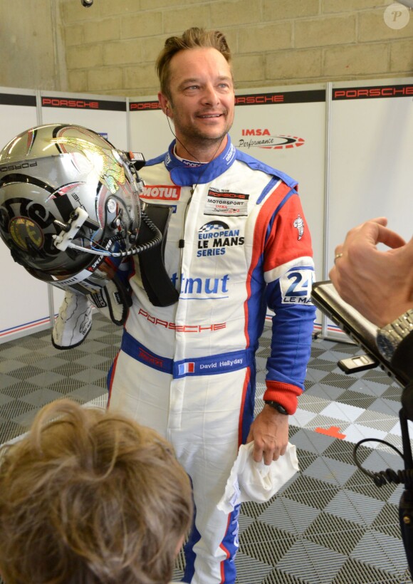 David Hallyday lors des essais des 24H du Mans, le 9 juin 2014 au Mans