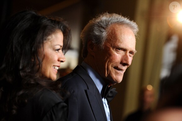 Clint Eastwood et son ex-femme Dina à Los Angeles, le 29 janvier 2011.
