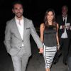 Eva Longoria en compagnie de son petit ami José Antonio Baston lors d'une soirée restaurant à Hollywood, le 12 juin 2014. 