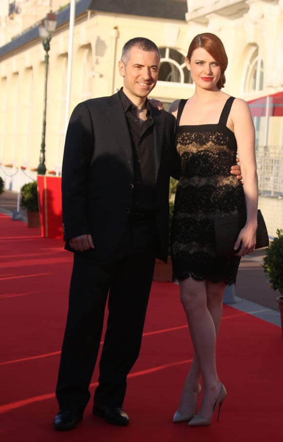Elodie Frégé et Bruno Putzulu lors du festival du film romantique de Cabourg, le 13 juin 2014.