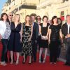 Natacha Régnier, Laura Smet et Gilbert Melki lors du festival du film romantique de Cabourg, le 13 juin 2014.