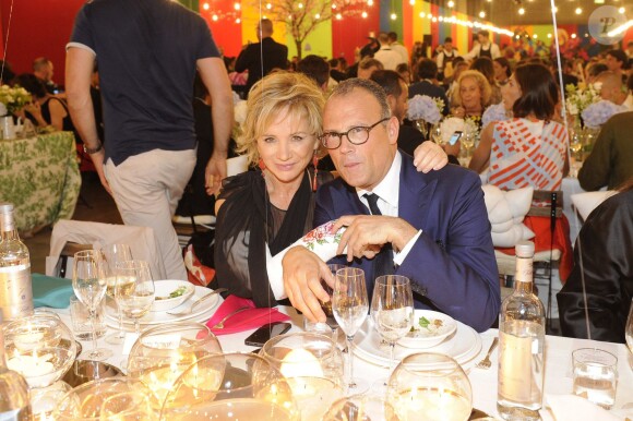 Alberta Ferretti, Cesare Cunaccia lors du dîner "Convivio 2014" à Milan, le 12 juin 2014.