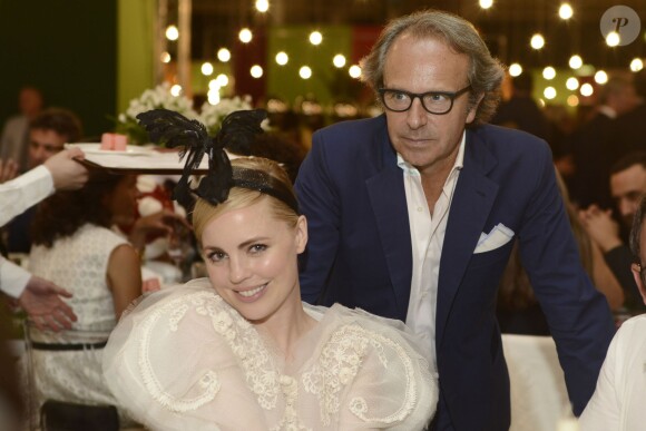 Melisse George, Andrea Della Valle lors du dîner "Convivio 2014" à Milan, le 12 juin 2014.