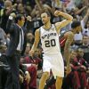 Les Spurs de San Antonio et Manu Ginobili ont décroché le cinquième titre NBA de leur histoire en s'imposant face au Heat de Miami (104-87), dans leur salle du AT&T Center lors du match 5 des finales, le 15 juin 2014