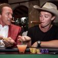  Le 8 juin 2014, Arnold Schwarzenegger et son fils Patrick participaient &agrave; une partie de poker de charit&eacute; en faveur des programmes pour l'&eacute;ducation des jeunes d&eacute;favoris&eacute;s cr&eacute;&eacute;e par l'acteur quand il &eacute;tait gouverneur de Californie. La soir&eacute;e a permis de r&eacute;colter 736 000 dollars. 