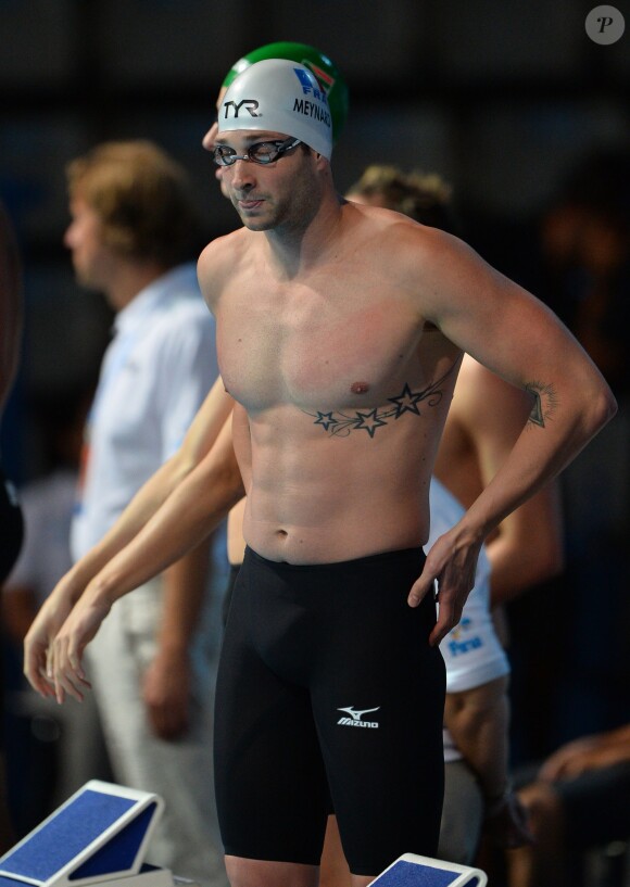 William Meynard lors des championnats du monde à Barcelone à la piscine de Montjuic, le 28 juillet 2013