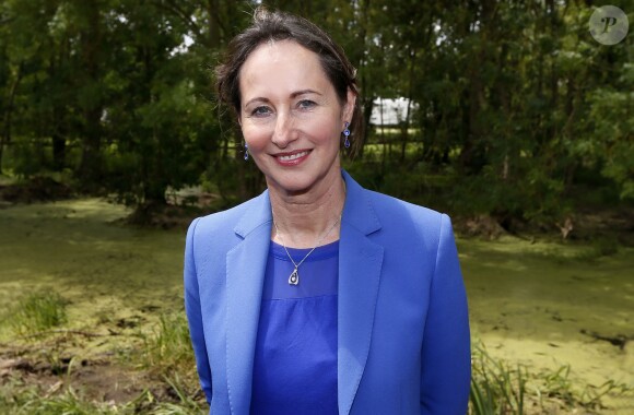 Au lendemain des obsèques de son frère Antoine, Ségolène Royal au Marais Poitevin à Coulon, le 15 juin 2014.