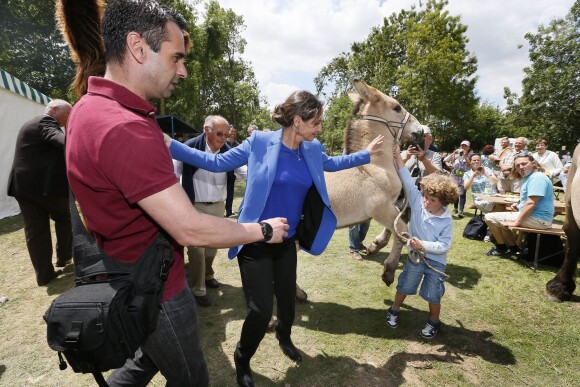 Au lendemain des obsèques de son frère Antoine, Ségolène Royal au Marais Poitevin à Coulon, le 15 juin 2014.