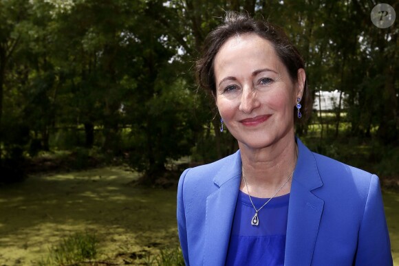 Au lendemain des obsèques de son frère Antoine, Ségolène Royal au Marais Poitevin à Coulon, le 15 juin 2014.
