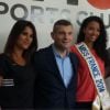 Karine Ferri, Flora Coquerel, Randy, et le président CGM Sport Club, le 17 juin 2014