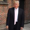 Donald Trump arrive à l'émission "Late Show With David Letterman" à New York, le 17 octobre 2013.
