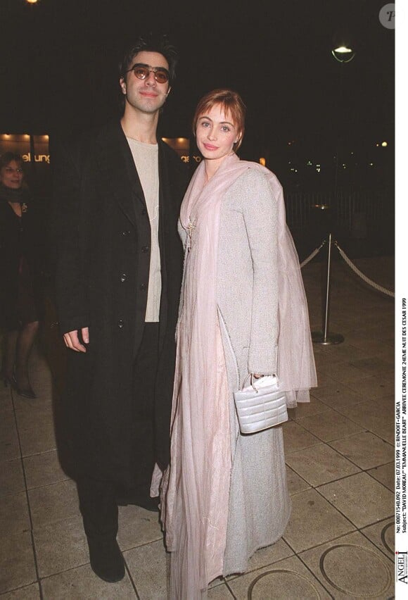 David Moreau et Emmanuelle Béart lors des César 1999