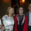 Exclusif - Stone et Mireille Dumas lors du dîner avec les membres du comité d'honneur de l'ADMD (l'Association pour le Droit de Mourir dans la Dignité) au Buddha Bar à Paris, le 17 juin 2014.