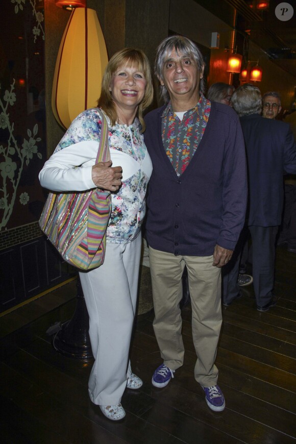 Exclusif - Stone et son mari Mario d'Alba au dîner avec les membres du comité d'honneur de l'ADMD (l'Association pour le Droit de Mourir dans la Dignité) au Buddha Bar à Paris, le 17 juin 2014.