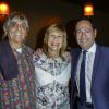 Exclusif - Mario d'Alba avec sa femme Stone et Jean-Luc Romero au dîner avec les membres du comité d'honneur de l'ADMD (l'Association pour le Droit de Mourir dans la Dignité) au Buddha Bar à Paris, le 17 juin 2014.