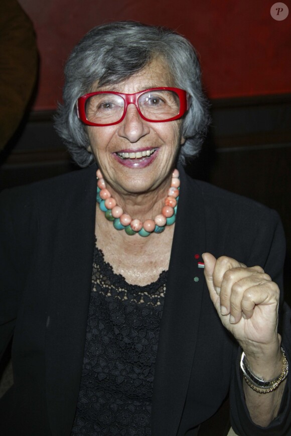 Exclusif - Françoise Xenakis au dîner avec les membres du comité d'honneur de l'ADMD (l'Association pour le Droit de Mourir dans la Dignité) au Buddha Bar à Paris, le 17 juin 2014.