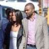 Tony Parker et sa fiancée Axelle à Los Angeles à l'occasion de l'enregistrement de l'émission 'Jimmy Kimmel Live !' le 19 juin 2014