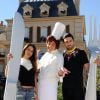 Sofia Essaïdi et son petit ami Adrien Galo découvrent, en avant-première, la nouvelle attraction Ratatouille à Disneyland Paris, à Marne-la-Vallée, le 21 juin 2014.