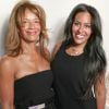Amel Bent fête son 29ème anniversaire en compagnie de sa mère au salon du timbre de Paris au Parc Floral de Vincennes, où un timbre à son effigie a été dévoilé, le 21 juin 2014.