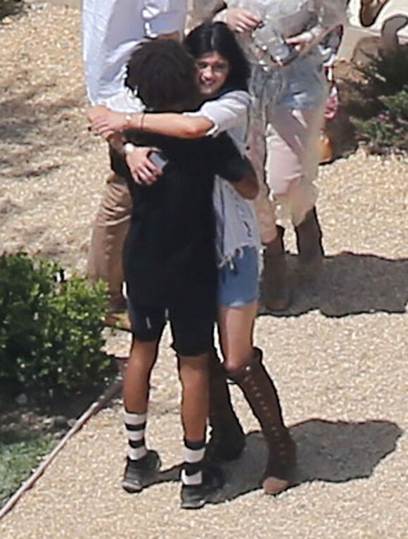 Exclusif - Kylie Jenner et Jaden Smith - Les amis et la famille étaient réunis chez Kourtney Kardashian pour assister à "Kidchella", la fête du premier anniversaire de North West, la fille de Kim Kardashian et son mari Kanye West à Calabasas, le 21 juin 2014.