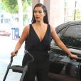  Kim Kardashian emm&egrave;ne sa fille North chez le p&eacute;diatre. Beverly Hills, le 24 juin 2014. 