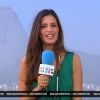 La belle Sara Carbonero sur Telecinco pendant la Coupe du monde au Brésil en juin 2014. 