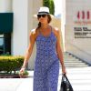 Stacy Keibler va déjeuner avec une amie à Porta Via Bistro dans le quartier de Beverly Hills, Los Angeles, le 24 juin 2014.
