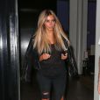 Kim Kardashian quitte le restaurant The Mercer Kitchen. New York, le 25 juin 2014.