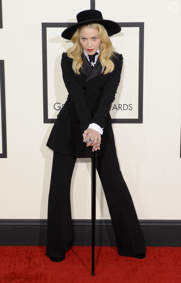 Madonna lors de la 56e cérémonie des Grammy Awards à Los Angeles, le 26 janvier 2014. 