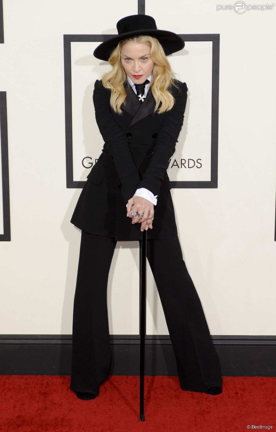  Madonna lors de la 56e c&amp;eacute;r&amp;eacute;monie des Grammy Awards &amp;agrave; Los Angeles, le 26 janvier 2014.  