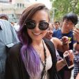 Demi Lovato rencontre ses fans à New York, le 24 juin 2014.