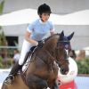 Charlotte Casiraghi lors du premier jour du Jumping International de Monte-Carlo, Port Hercule, à Monaco, le 26 juin 2014.