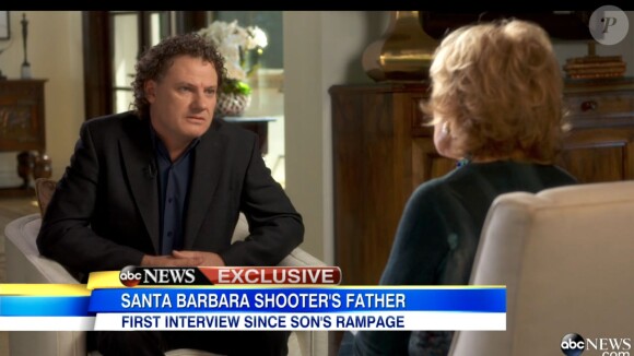 Peter Rodger, père du tireur de la fusillade de Santa Barbara, interviewé par Barbara Walters pour l'émission "20/20" sur ABC, le 27 juin 2014.