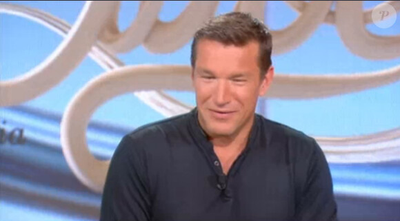 Benjamin Castaldi, invité sur le plateau du Tube de Canal+, le samedi 28 juin 2014.