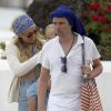 Exclusif - Kate Hudson, son compagnon Matt Bellamy, ses fils Ryder Robinson et Bingham Hawn Bellamy, passent leurs vacances en famille à Ibiza. Le 20 juin 2014.