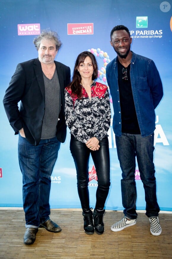 Gustave Kervern, Audrey Dana, Thomas Ngijol - Ouverture de la 30e fête du Cinéma à Paris le 29 juin 2014.