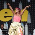  Lily Allen lors du Festival de Glastonbury en Angleterre, le 28 juin 2014. 