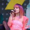  Lily Allen lors du Festival de Glastonbury en Angleterre, le 28 juin 2014. 
