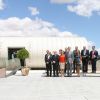 Le roi Felipe VI et la reine Letizia d'Espagne remettent les prix nationaux de l'innovation et du dessin au Musée de la Science à Valladolid, le 1er juillet 2014.