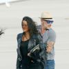 Michelle Rodriguez et Gianluca Vacchi ont pris un vol privé en Sardaigne le 3 juillet 2014.