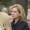 L'infante Cristina d'Espagne lors de la cérémonie commémorant les 50 ans de la disparition du roi Paul Ier de Grèce, le 6 mars 2014 à la nécropole royale du domaine Tatoï, au nord d'Athènes.