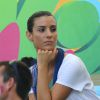 Ludivine Sagna - Les Femmes des joueurs de l'équipe de France lors du match France - Allemagne à Rio de Janeiro au Brésil le 4 juillet 2014. L'équipe de France quitte la compétition sur une défaite contre l'Allemange 1 à 0.