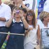 Claude Deschamps - Les Femmes des joueurs de l'équipe de France lors du match France - Allemagne à Rio de Janeiro au Brésil le 4 juillet 2014. L'équipe de France quitte la compétition sur une défaite contre l'Allemange 1 à 0.
