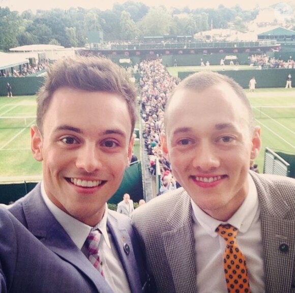 Tom Daley à Wimbledon, le 28 juin 2014.