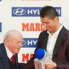 Alfredo Di Stefano et Cristiano Ronaldo à Madrid le 18 mars 2013