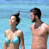 Miralem Pjanic et sa compagne Josefa sur l'île de Formentera le 9 juillet 2014