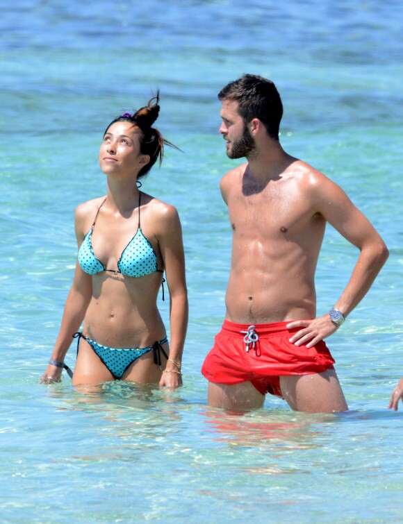 Miralem Pjanic et sa compagne Josefa sur l'île de Formentera le 9 juillet 2014