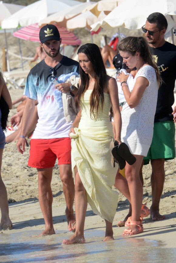 Miralem Pjanic et sa belle Josefa sur l'île de Formentera le 9 juillet 2014