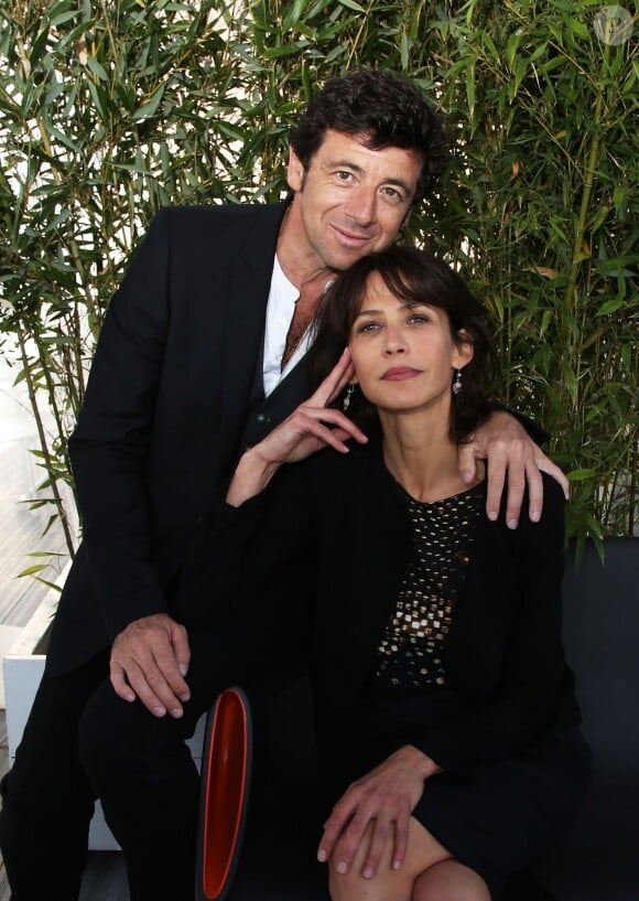 Exclusif - Sophie Marceau et Patrick Bruel posent pour notre photographe lors du Festival du film de Cannes le 18 mai 2014.
