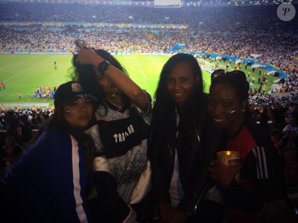 Rihanna au Maracanã après la victoire allemande en Coupe du monde, photo publiée sur son compte Twitter le 13 juillet 2014